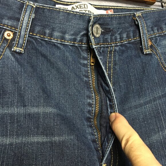 Levis Mens 559‎ Relaxed Straight Fit Blue Jeans size 36x32 Cotton Denim Pants - Picture 7 of 14